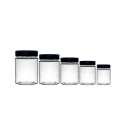 240ml Straight Sided Tall Glass Jar